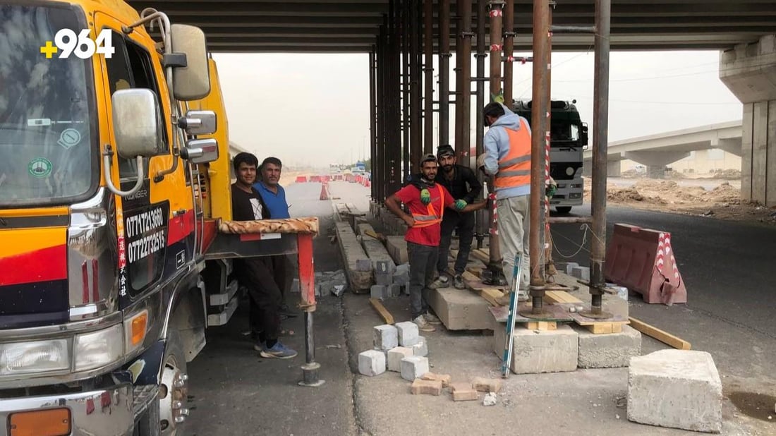 صور من مدخل بغداد: طريق “السكران” آمن ولائق وسريع.. أعمال صب الجسور انتهت