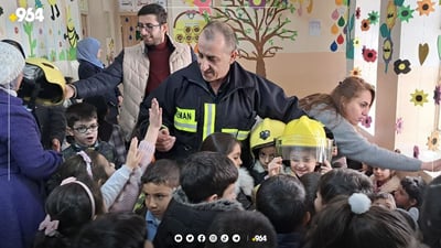 له‌ پیرمام خۆبه‌خشێك رێنمایی خۆپارێزی پێشكه‌شى ناوه‌نده‌كانى خوێندن ده‌كات