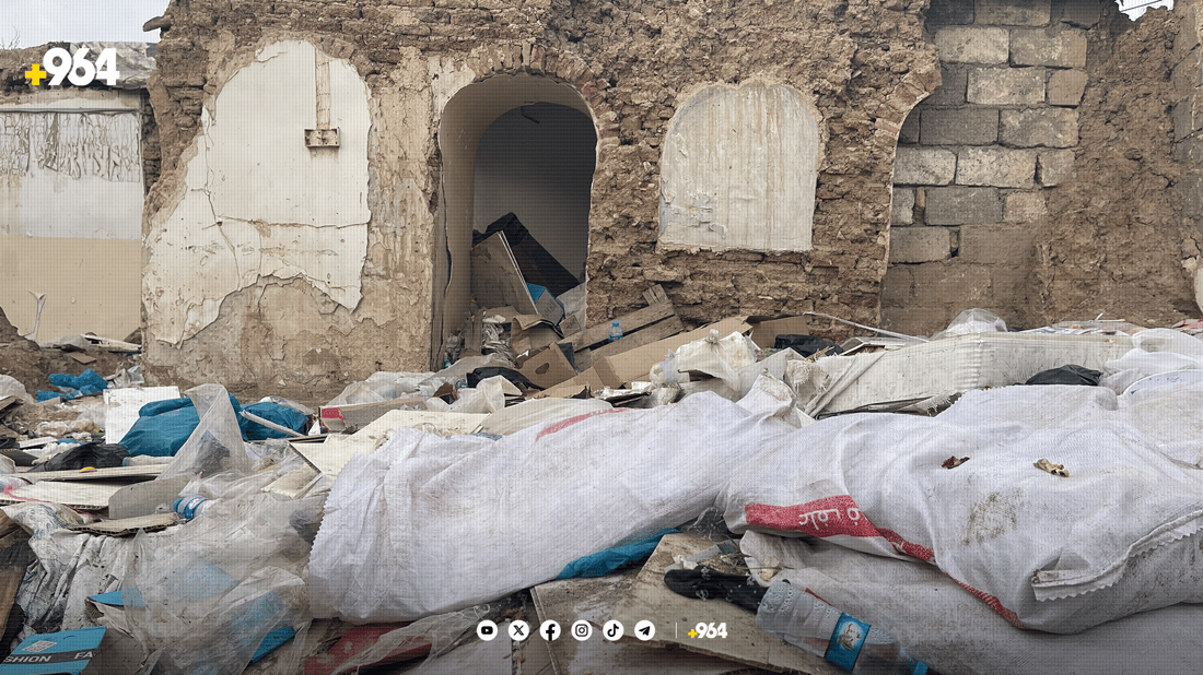 خانووە کەلەپوورییەکانی گەڕەکی شێخان خۆڵ دایپۆشیون