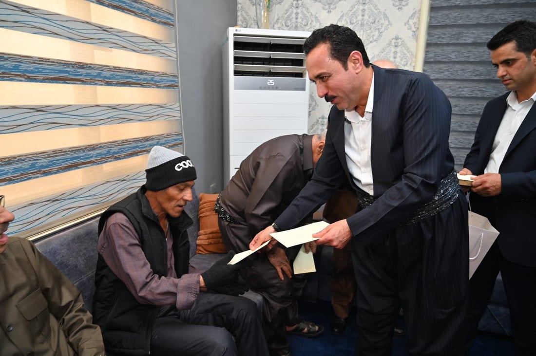 پارێزگاری هەولێر خوانی نیوەڕۆی جەژنی لە ماڵی دنیادیدەکان نۆش کرد