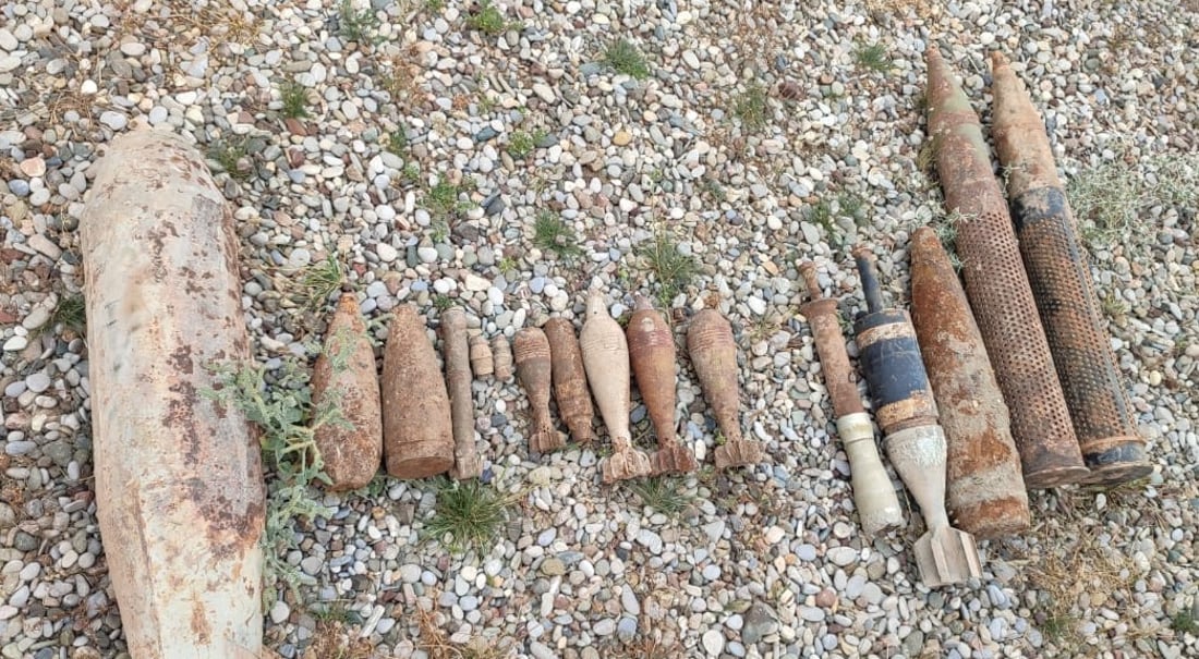 لە گەرمیان 16 پارچە تەقەمەنی چارەسەر کران