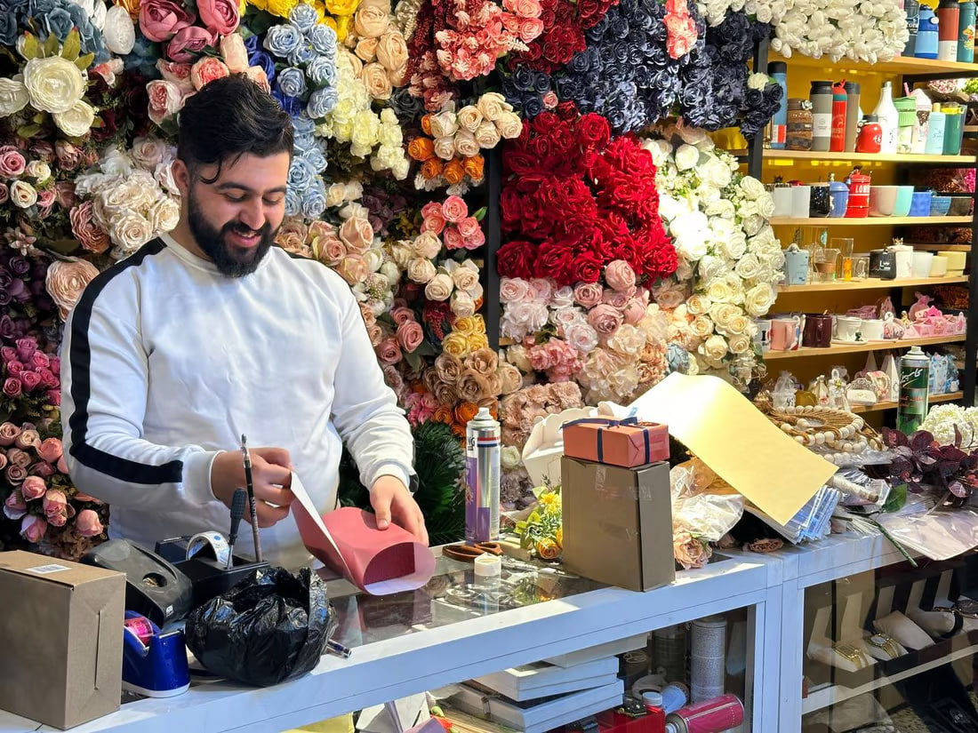 Lukewarm Valentine’s Day gift sales in Haditha