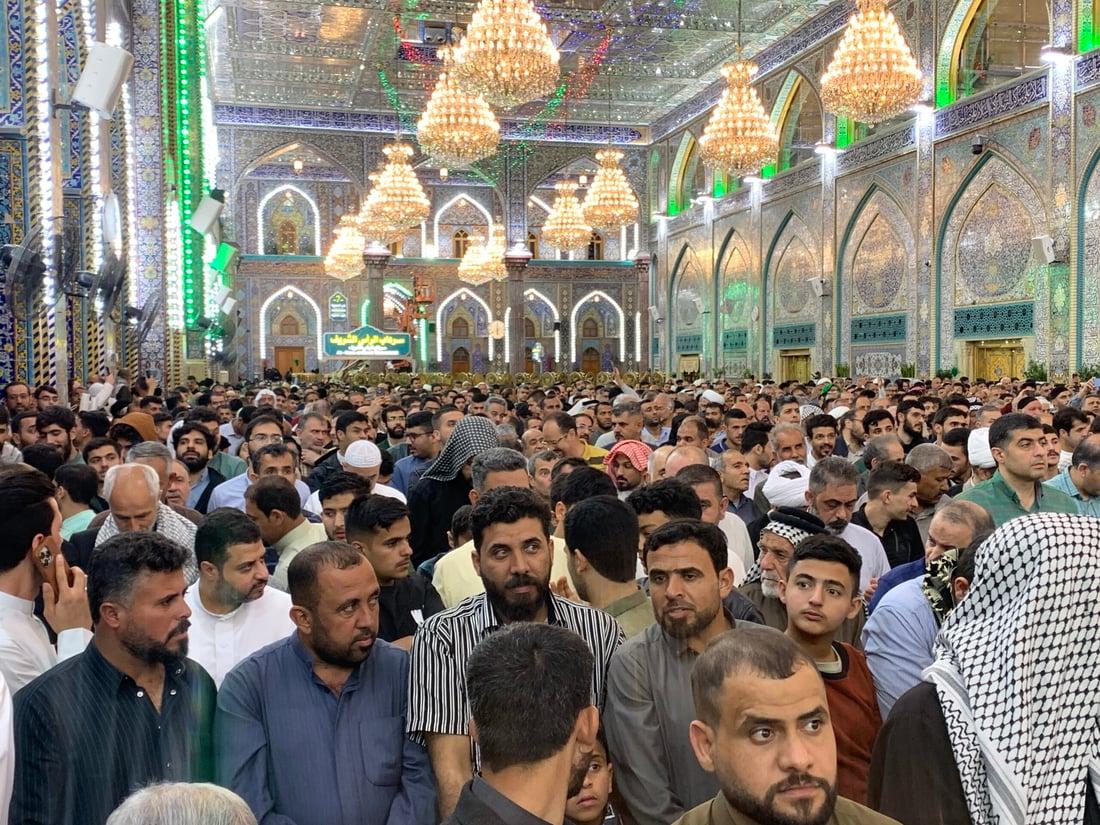 صور من صلاة العيد في كربلاء.. الأمطار منعت إقامتها بين العتبتين (صور)