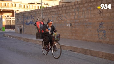 Erbil’s 86-year-old gardener maintains the city’s greenery by bicycle