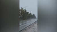 نادرا ما يحدث.. شاهد تساقط الثلوج في كركوك والأنبار (فيد...