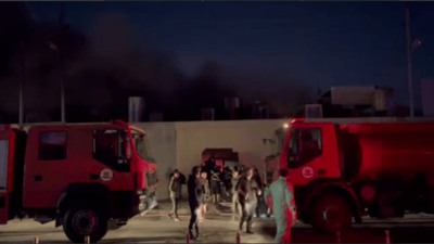 له‌نگه‌ی هه‌ولێر ئاگری گرت