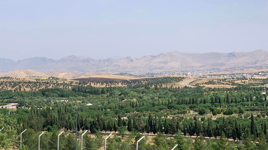 Fire damages botanical garden in Sulaymaniyah’s Hawari Shar Park