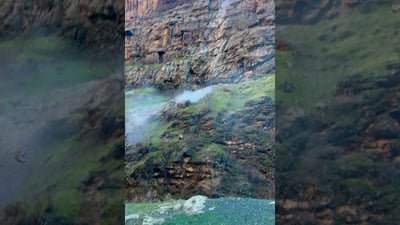 Rockfall damages water main in Soran, Gali Ali Beg