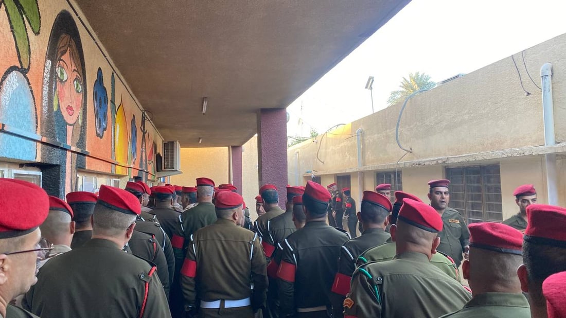 صور من اقتراع بغداد الخاص.. أفواج الانضباط العسكري وصلت أولاً