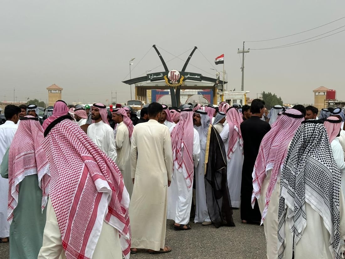 عشرات المزارعين في المثنى يغلقون مصفى النفط: نريد حصتنا من الديزل (صور)