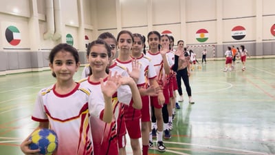Sisters from Sulaymaniyah train to become Iraq’s next handball stars
