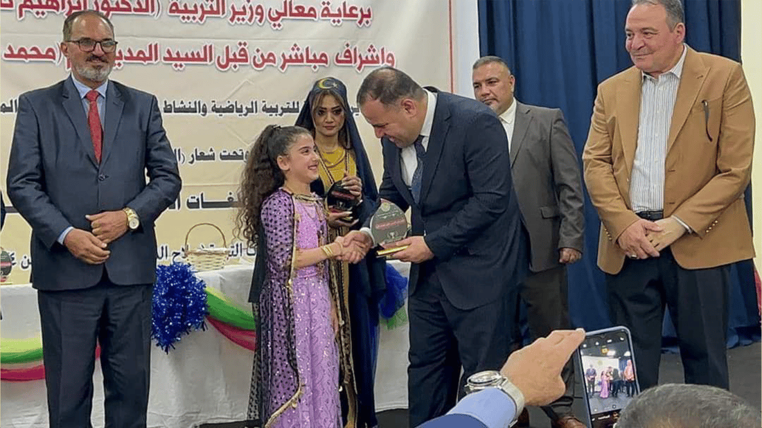 لە پێشبڕکێى چوار پارێزگا کچانى خورماتوو یەکەمن