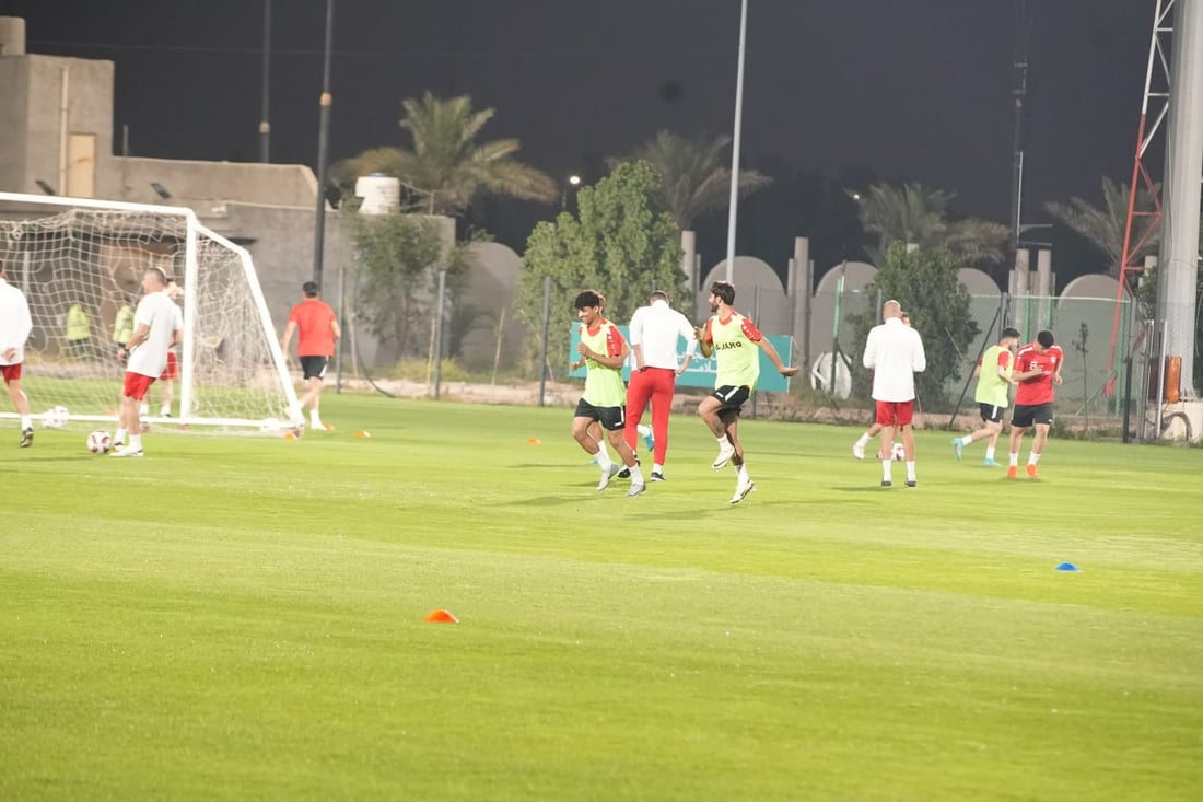 صور: تدريبات أسود الرافدين في البصرة استعداداً لمواجهة الفلبين في تصفيات كأس العالم