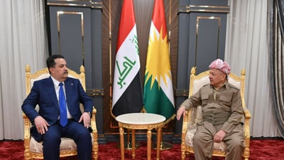 Sudani, Barzani meet in Duhok to discuss post-election developments