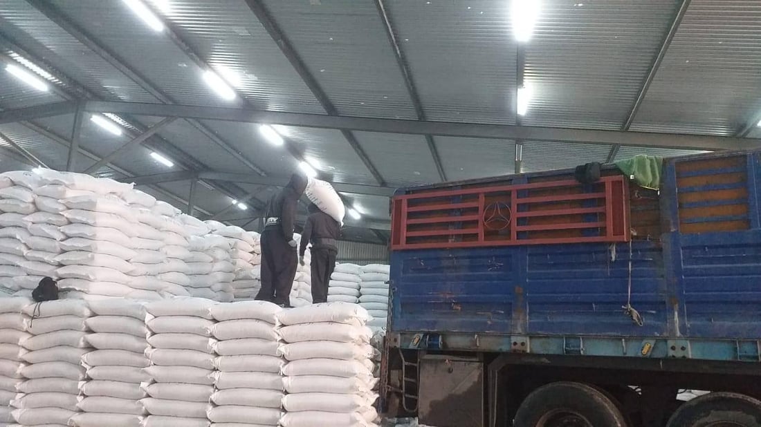 صور: سلّة غذائية وفيرة.. الحصة الأولى لعام 2023 في طريقها إلى الوكلاء