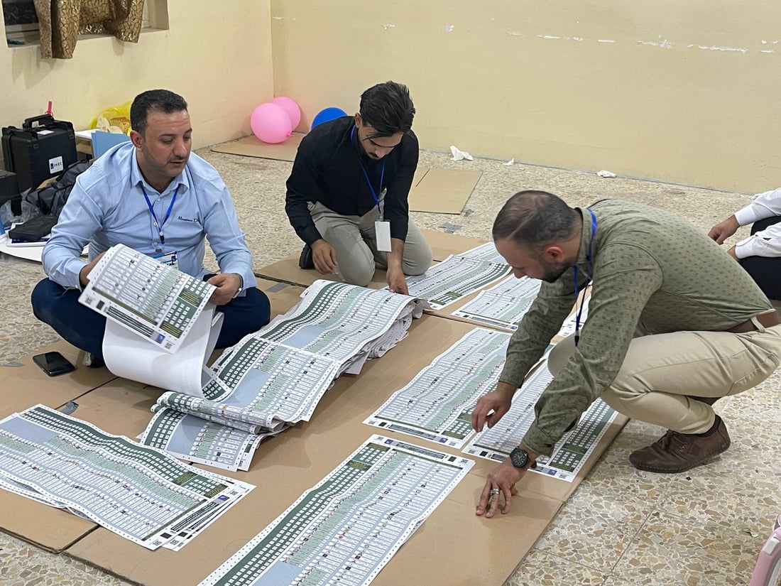 Iraq begins manual count after special voting with turnout exceeding 80%
