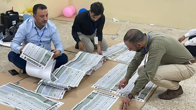 Iraq begins manual count after special voting with turnout exceeding 80%