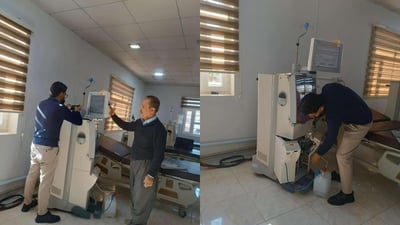 ئامێرەکانی سەنتەری شوشتنەوەی گورچیلەی دەربەندیخان چاککرانەوە