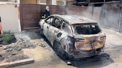 كاميرا 964 توثق احتراق منزلين إثر انفجار “كورولا كروس” في اليرموك وسط بغداد
