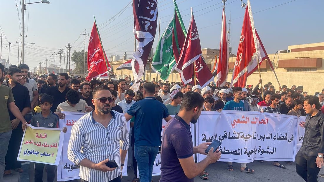فيديو: احتجاجات “مناطق النفط” بالبصرة تتوسع إلى الدير.. تظاهرة حاشدة “وتهديد”