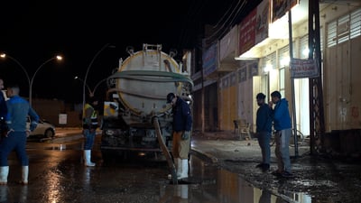 سامراء تواجه أزمة تصريف المياه إثر انسحاب الشركة المنفذة لمشروع الصرف الصحي