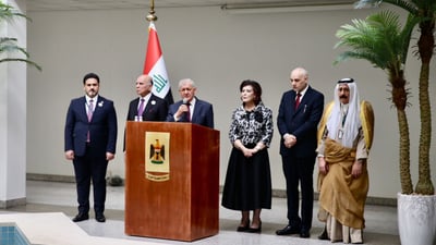 صور: رئيس الجمهورية يزور سفارة العراق في السعودية