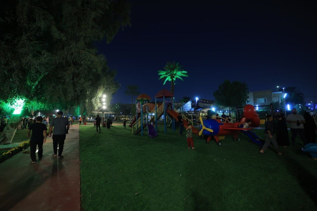 صور من بغداد.. 3 حدائق جديدة بمساحة 16 دونماً في الرصافة