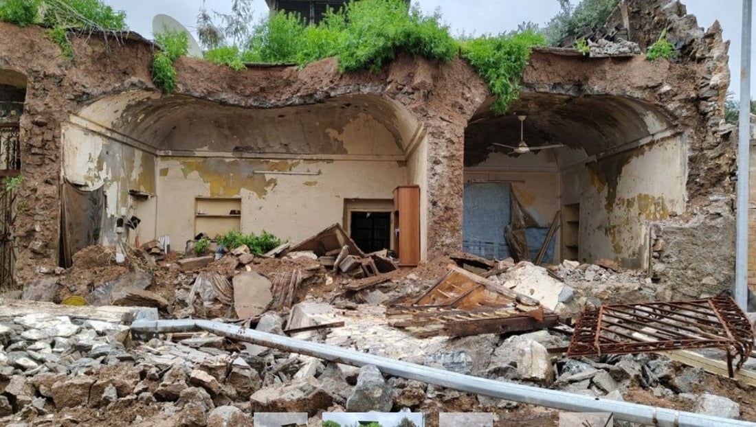 بەهۆی با و بارانەوە دوو خانوو روخاون و پێنج کەسیش بریندارن