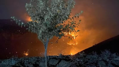 ئاگرێكى گه‌وره‌ له‌ سنوورى ماوه‌ت كه‌وتووه‌ته‌وه‌