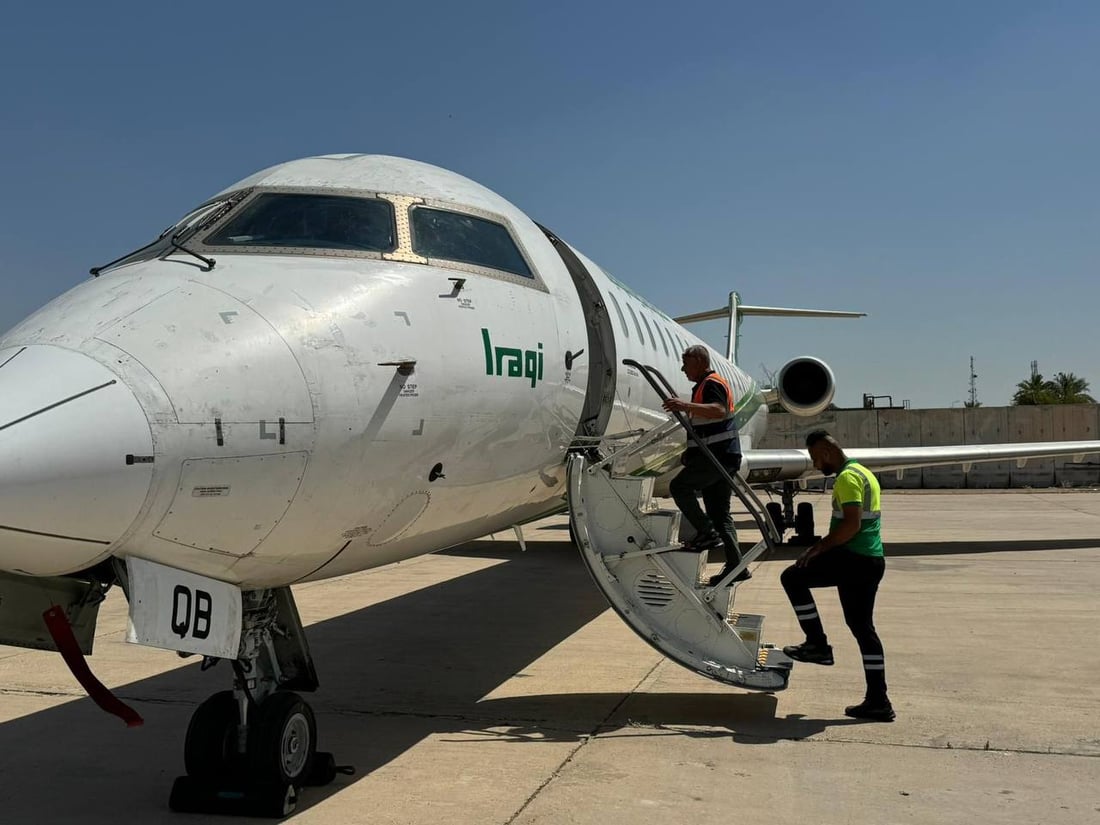 الخطوط الجوية تعيد الطائرة التاسعة إلى الخدمة.. “crj900” حلقت في رحلة تجريبية (صور)