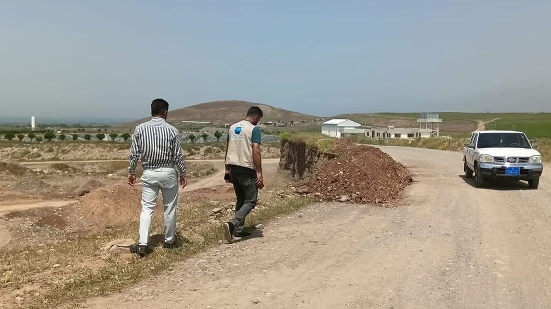 ژینگه‌ى هه‌ڵه‌بجه‌ دوا ئاگاداركردنه‌وه‌ى دایه‌ ژماره‌یه‌ك كانه‌ به‌ردى سنووره‌كه‌ى