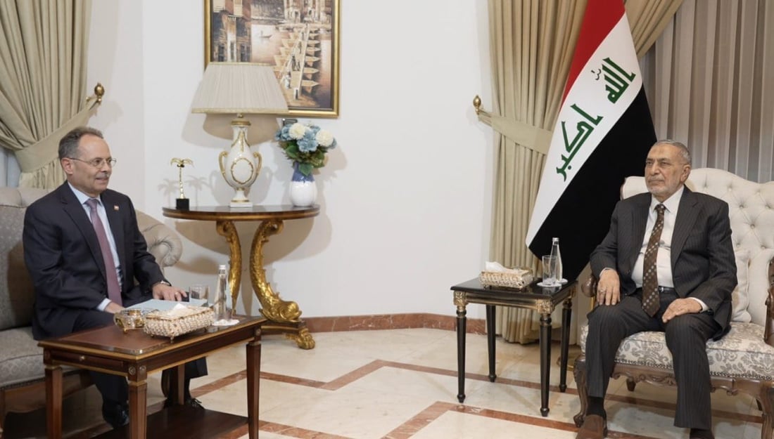 Al-Mashhadani, Swiss ambassador discuss strengthening bilateral ties