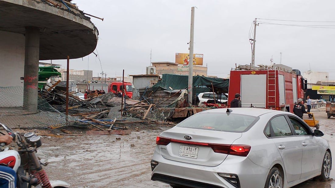 البصرة: انهيار مبنى قيد الإنشاء في العشار.. فيديو وحصيلة أولية