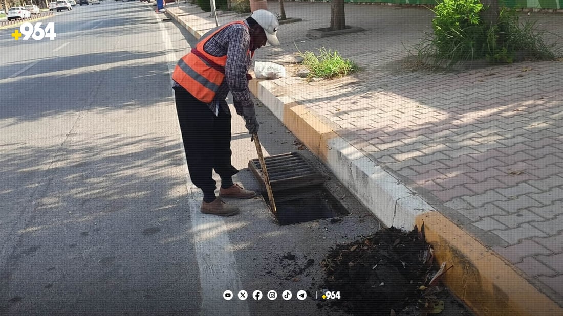 زیاتر لە 4000 چاڵی ئاوەڕۆی هەولێر پاککرایەوە