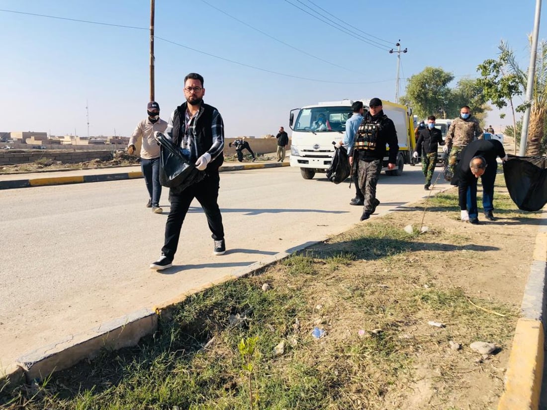 اليوم العالمي للتطوع في سنجار… الجميع شاركوا بتنظيف المدينة