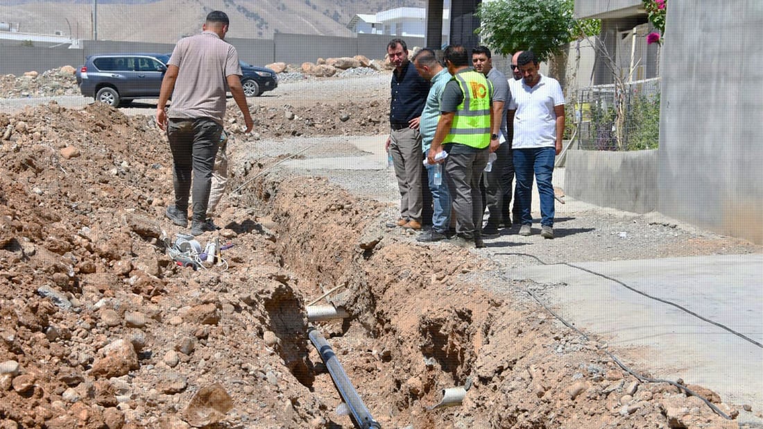 حەوت گەڕەکی شاری رانیە تۆڕی ئاوی خواردنەوەیان بۆ رادەکێشرێت