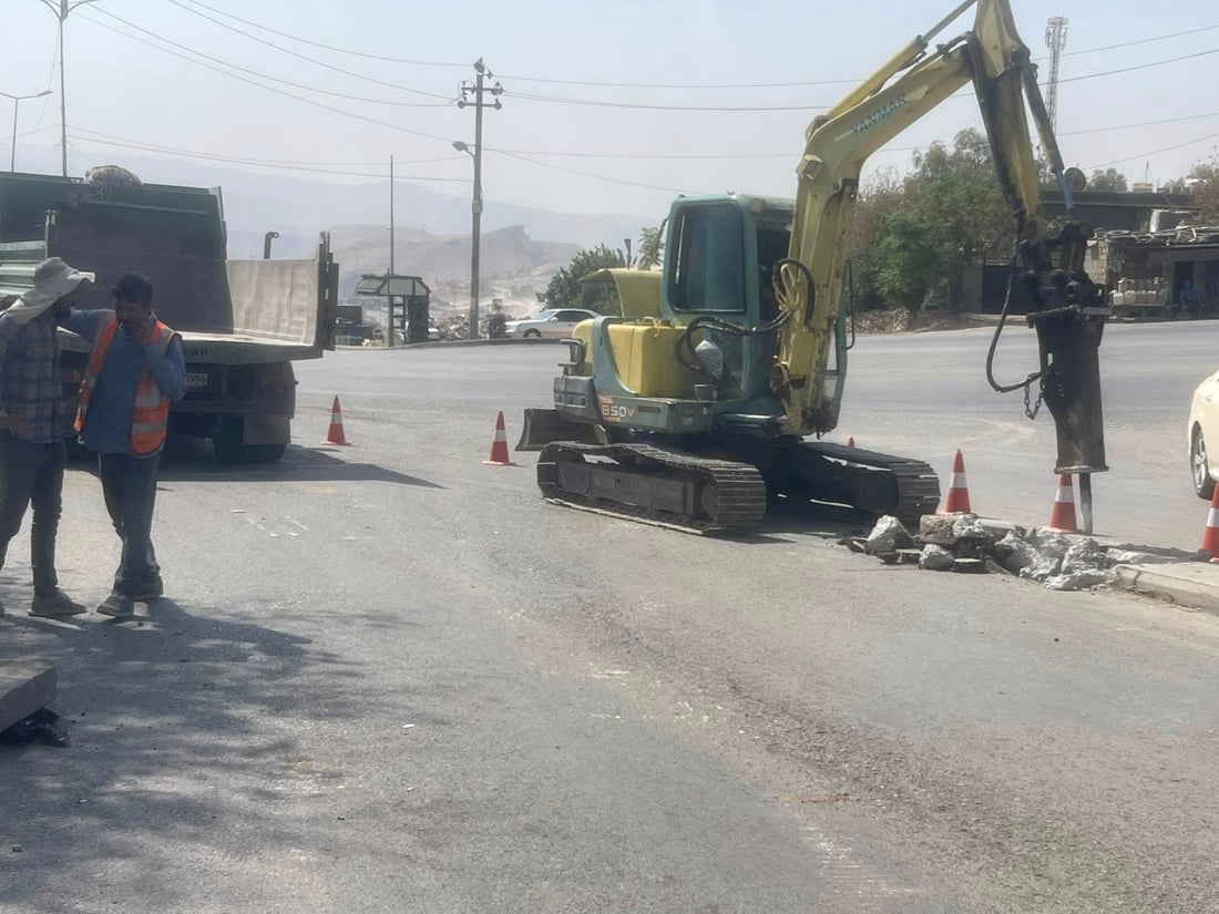 رێگای تانکەر و بارهەڵگرەکان لەناو قەزای دەربەندیخان جیا دەکرێتەوە