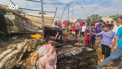 قبل قليل.. حريق يلتهم أجزاءً من مخيم كبرتو في دهوك بسبب تماس كهربائي (فيديو)