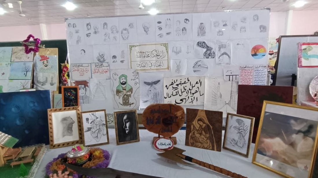 صور من الفاو: تلميذات وتلاميذ من 34 مدرسة يعرضون ما صنعوا