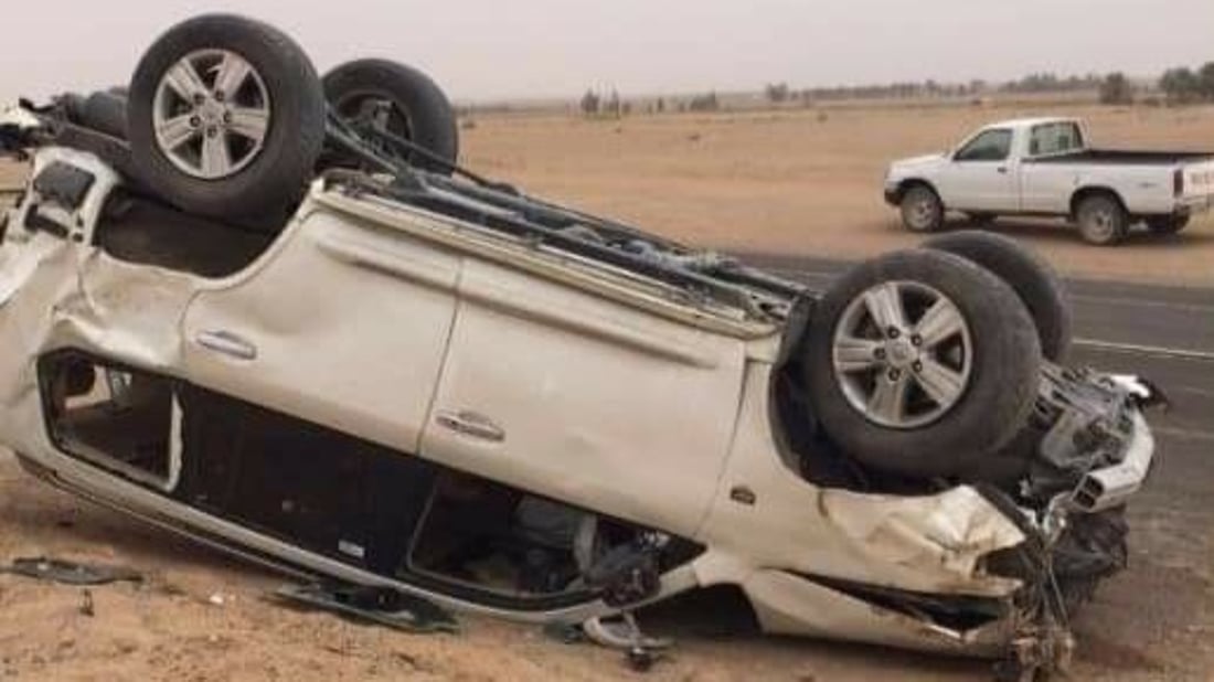 صور: الشيخ آل صياح من عشائر “البو حسان” ينجو من حادث سير مميت في المثنى