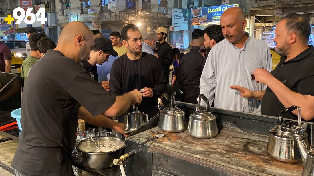صور من الناصرية في ذكرى جرح الإمام علي: المواكب مستمرة بالخدمة حتى الفجر