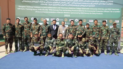 پێشمەرگە ژینگەپارێزەکان فێری پاراستنی ئاژەڵە کێوییەکان دەکرێن