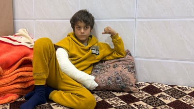 دۆخى تەندروستى ئەو منداڵەى پڵنگ پەلامارى دا