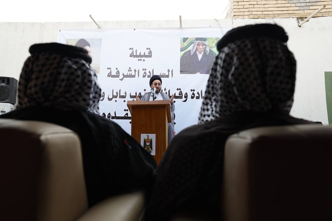 عمار الحكيم يدعو عشائر الشوملي إلى تشجيع محافظ بابل والصبر عليه ومغادرة السلبية