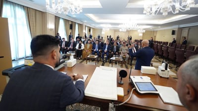 صور من مشاركة السوداني والحكيم في محاكاة الانتخابات