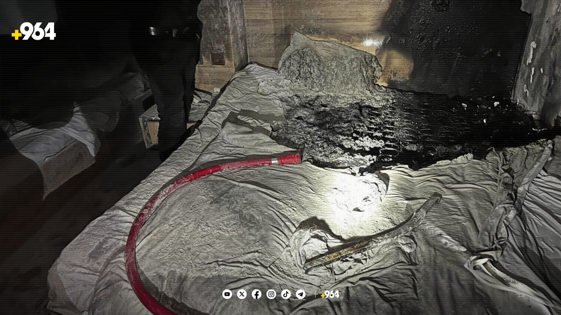 له‌ هه‌ولێر هۆتێلێك ئاگرى گرت و سێ كه‌س بریندارن