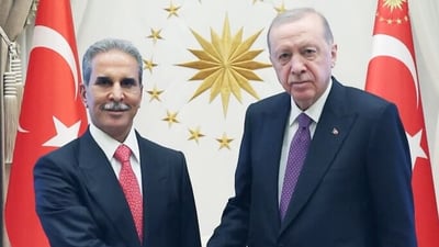 القاضي زيدان يبحث مع أردوغان التعاون في المجالات القانونية والقضائية
