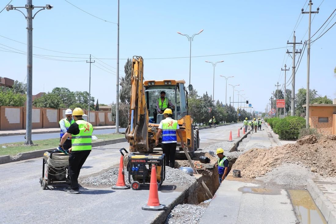 “81٪ـی كارەكانی پڕۆژەی ئاوی هەولێر لە سێ زۆن تەواو بووە”