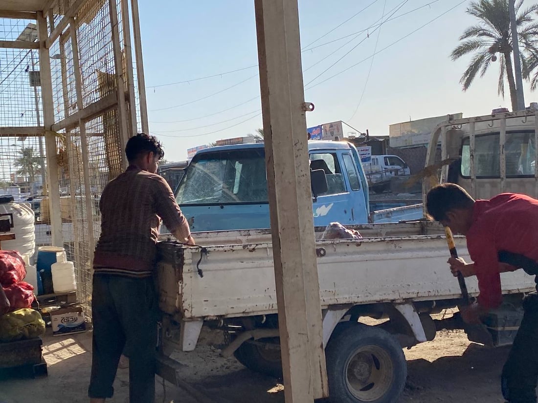 صور: أبو غريب تشكر السماء بعد گصاص التمور.. أفضل بكثير من العام الماضي