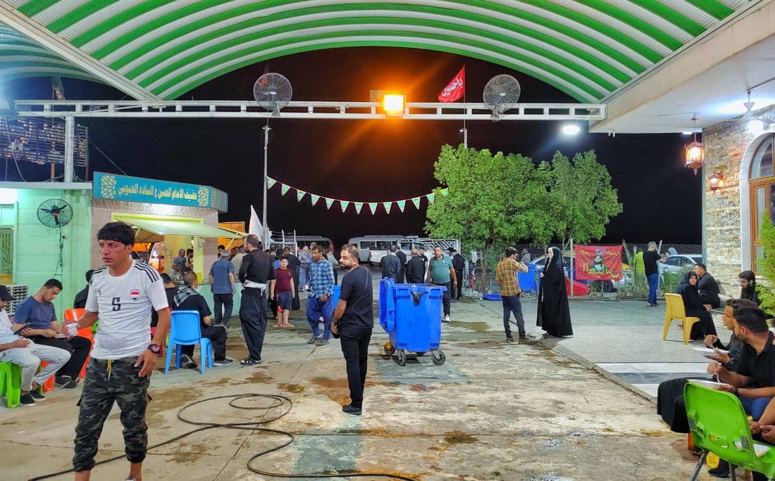صور: كل المواكب ستغادر إلا موكب الحبوبي.. دائم الوجود بين الكوت والحلة